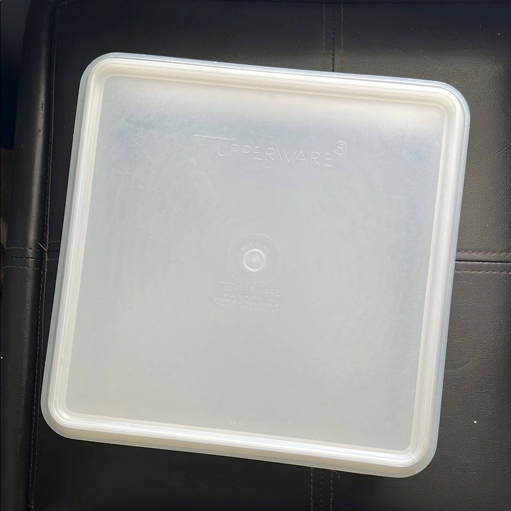 Tupperware | Snack-Stor Translucent Square Container with Lid Retro USA Made